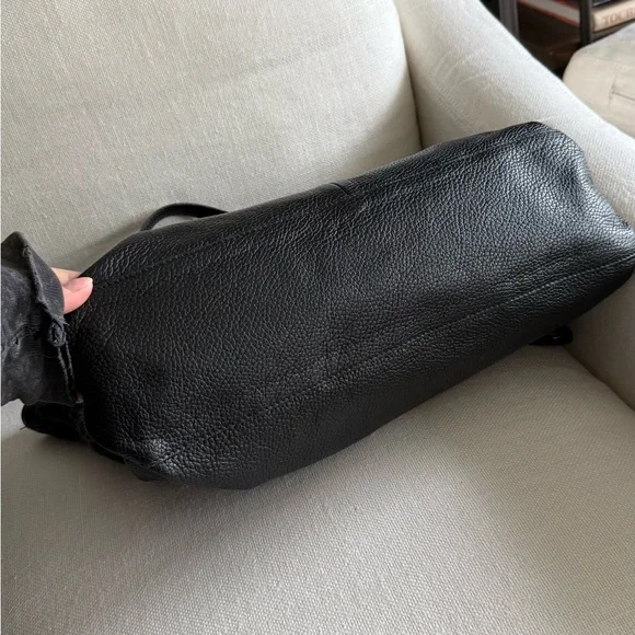 Furla Black Leather Shoulder Bag with Chain Straps - Picture 8 of 9